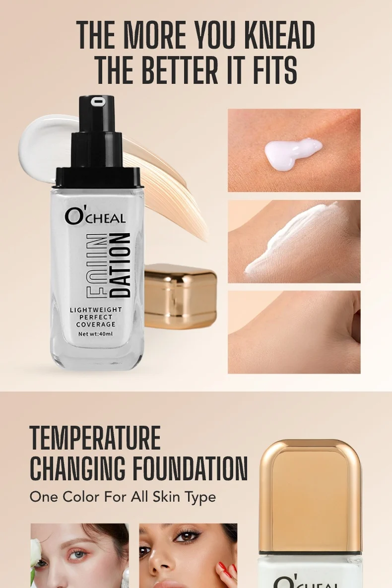 Temperature Changing Foundation Liquid 40ml Long Lasting Flawless Coverage Hydrating Skin Fit 9 temperature changing foundation liquid 40ml sit ttqvt8qg desc 9