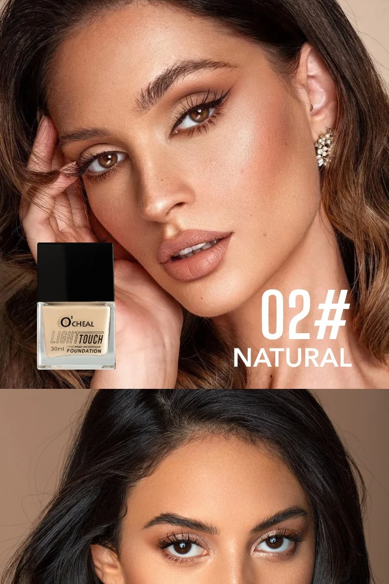 Temperature-Changing Foundation Small Square Bottle Foundation Hydrating Concealer Long-Lasting Flawless Coverage Skin Tone Adjusting Liquid 7 temperature changing foundation small square bottle 30ml sit j93wjwmt desc 7