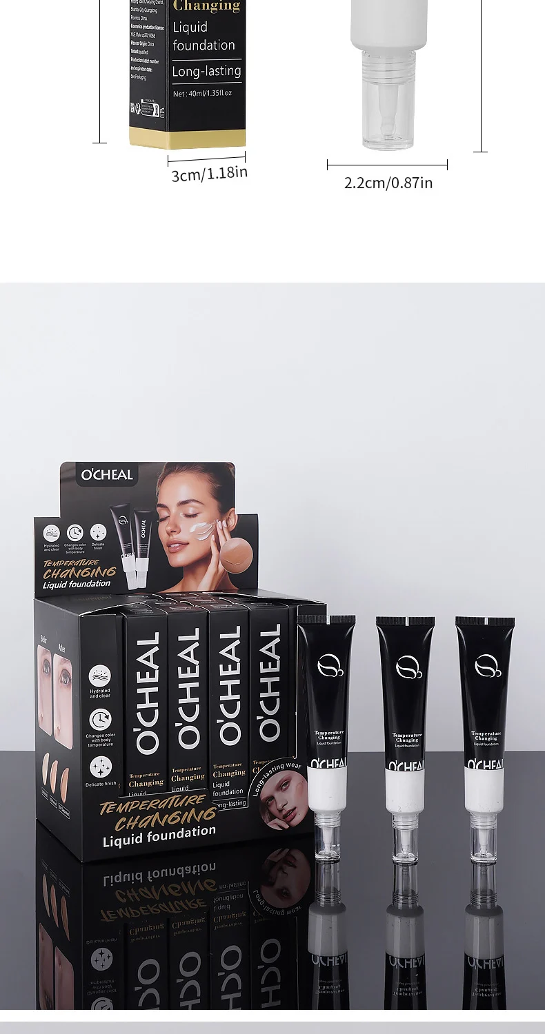 Temperature Changing Foundation Long-lasting Waterproof BB Cream with Color Correction 11 temperature changing foundation waterproof bb cream sit h7cf9j9r desc 11