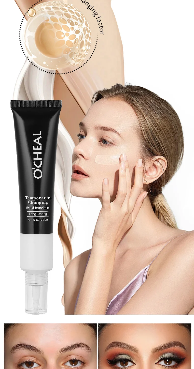 Temperature Changing Foundation Long-lasting Waterproof BB Cream with Color Correction 5 temperature changing foundation waterproof bb cream sit h7cf9j9r desc 5