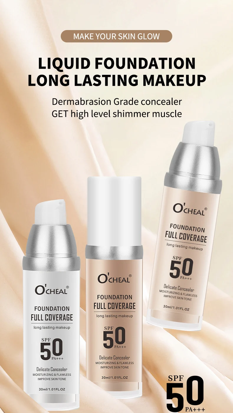 O'CHEAL Temperature Changing Foundation Full Coverage Long Lasting Moisturizing Concealer 1 temperature changing liquid foundation sit u9vqr6rj desc 1
