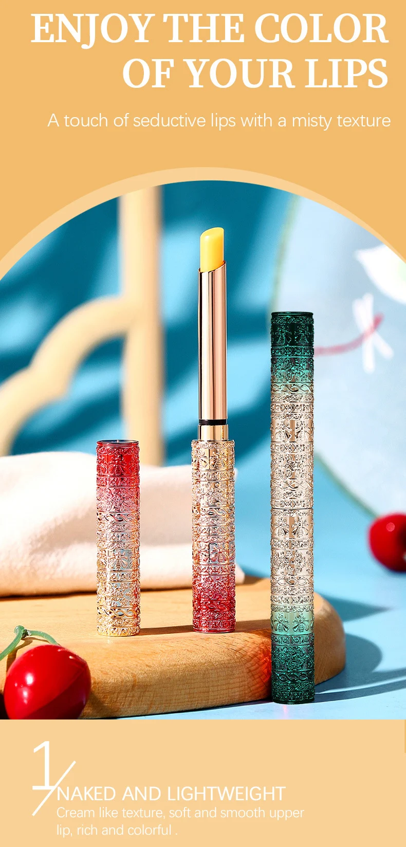 Temperature Changing Lip Balm Slim Tube Hydrating Moisturizer Plumping Lip Care 4 temperature changing slim tube lip balm hydrating moisturizer sit byn5ezsj desc 4