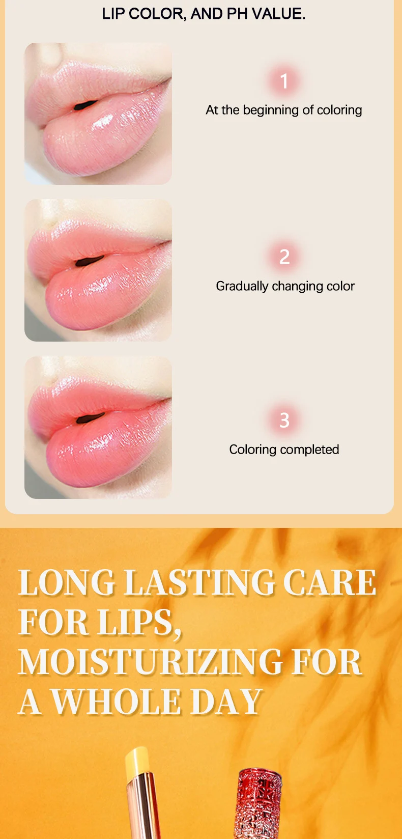 Temperature Changing Lip Balm Slim Tube Hydrating Moisturizer Plumping Lip Care 7 temperature changing slim tube lip balm hydrating moisturizer sit byn5ezsj desc 7