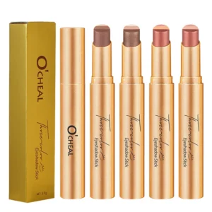 Three Color Eyeshadow Stick with Creamy Formula for Easy One-Stroke Application and Long-Lasting Wear.
