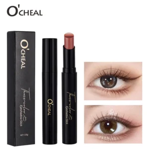 Three-Color Eyeshadow Stick Waterproof Matte Shimmer Highlighter Eye Makeup Pencil