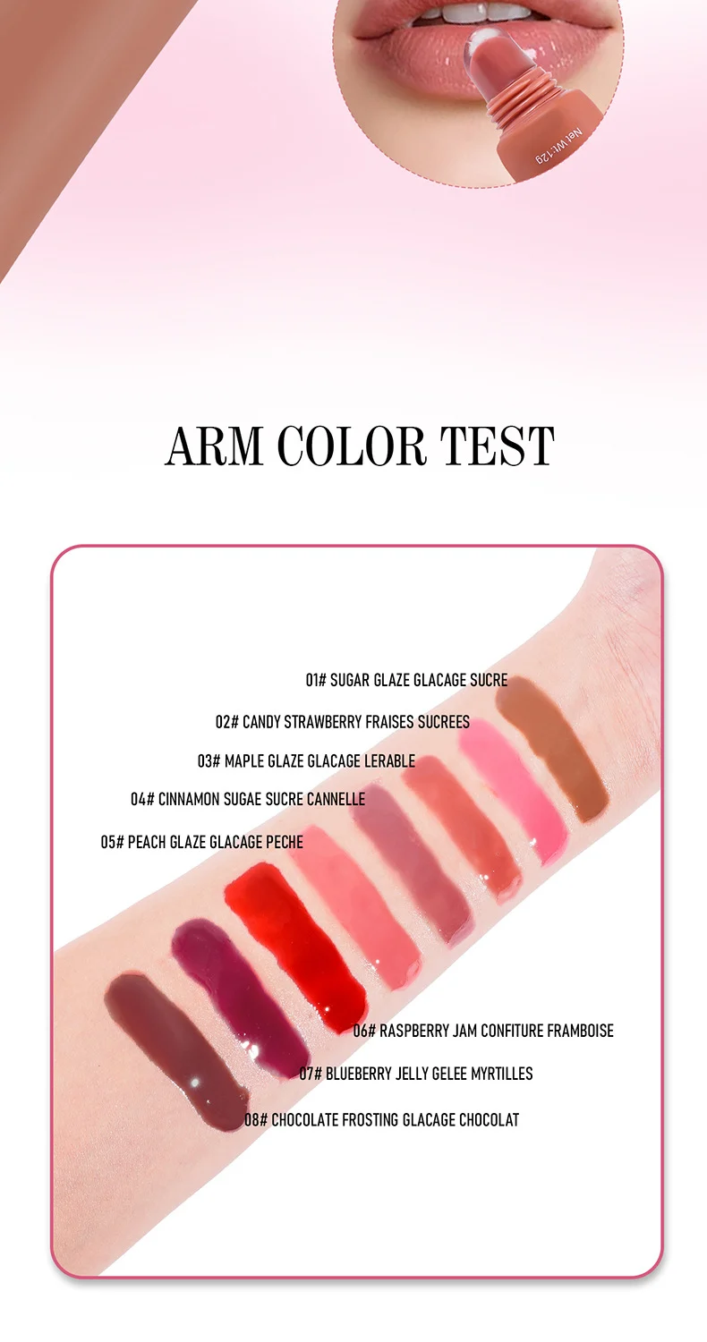 Tinted Lip Serum Moisturizing Gloss Hydrating Lip Plumper with Color 6 tinted lip serum moisturizing gloss sit 27qvk7t2 desc 6