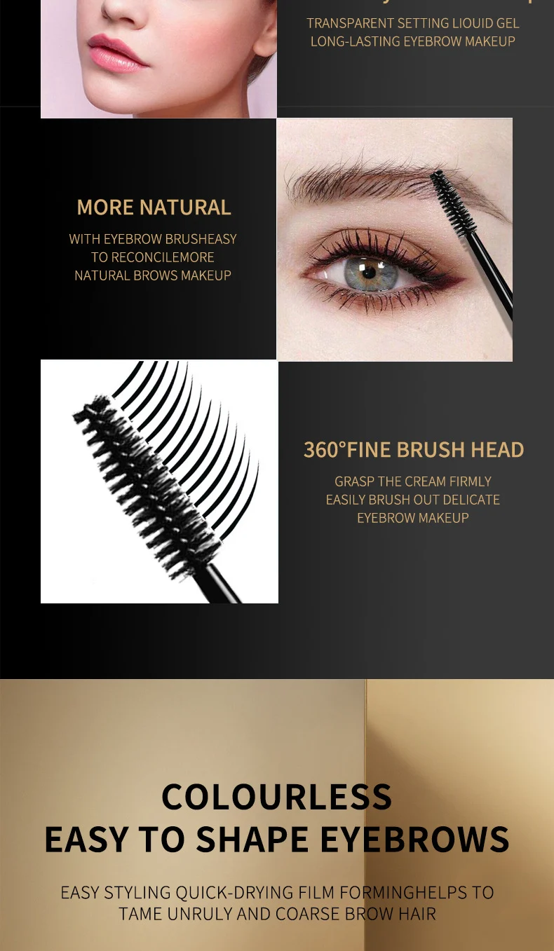 Transparent Eyebrow Glue Clear Eyelash Lash Styling Gel Waterproof Sweatproof Wild Brows 4 transparent eyebrow glue clear eyelash lash styling gel waterproof sit yx6p27dq desc 4