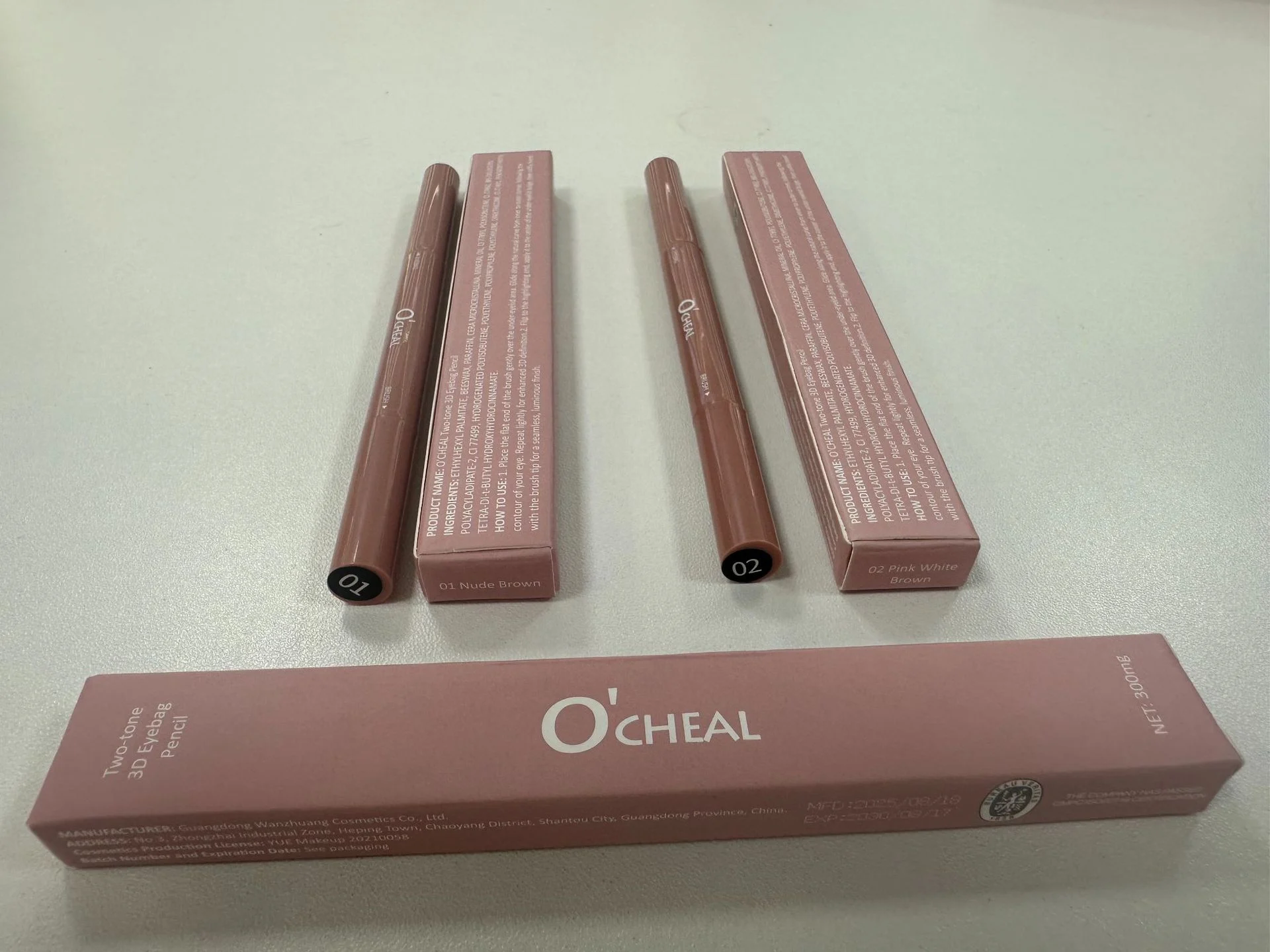 Two-Tone 3D Eyebag Pencil Waterproof Sweatproof Long-Lasting Natural Contour 3 two tone 3d eyebag pencil sit szpy2dje desc 3