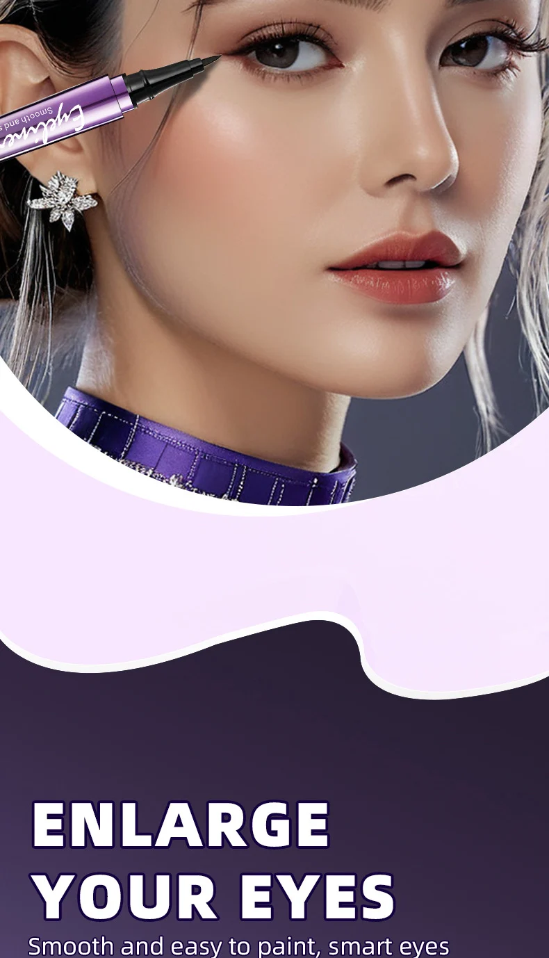 Ultra-Fine Liquid Eyeliner Waterproof Quick-Dry Smudge-Proof Brush Tip Pen 2 ultra fine liquid eyeliner waterproof quick dry smudge proof brush tip pen sit bnssrxfm desc 2