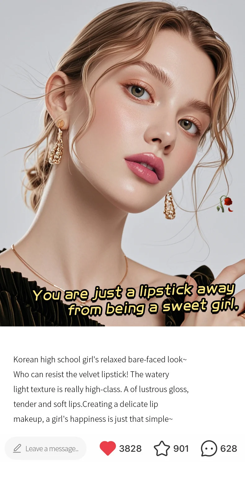 Velvet Lipstick Matte Lip Mud O'CHEAL Soft Light Non-stick Cup Moisturizing Lip Glaze 3 velvet lipstick matte lip mud ocheal sit 3wk6mwqs desc 3