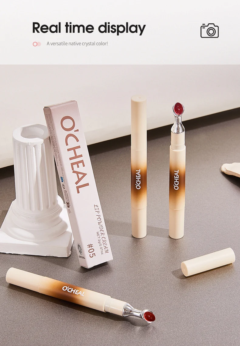 Velvet Matte Lip Powder Cream Long-Lasting Lip Stain Waterproof Lip Gloss 19 velvet matte lip powder cream long lasting lip stain sit ezxrg478 desc 19