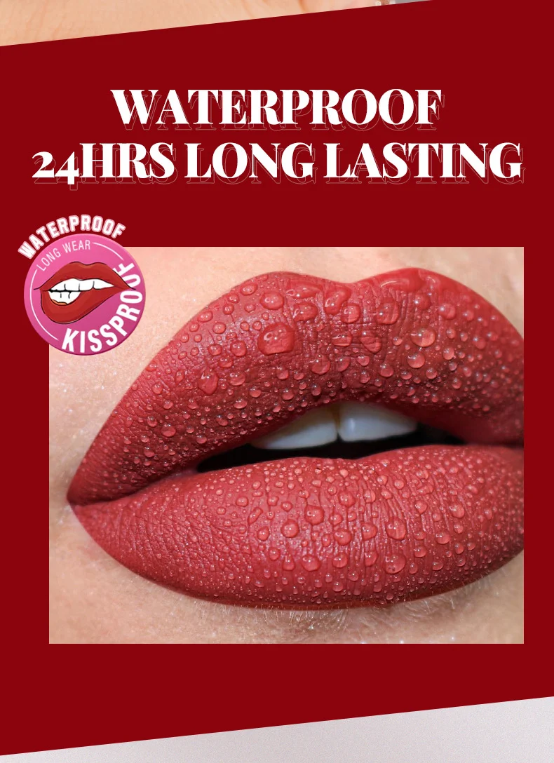 Velvet Matte Lip Powder Cream Long-Lasting Lip Stain Waterproof Lip Gloss 9 velvet matte lip powder cream long lasting lip stain sit ezxrg478 desc 9