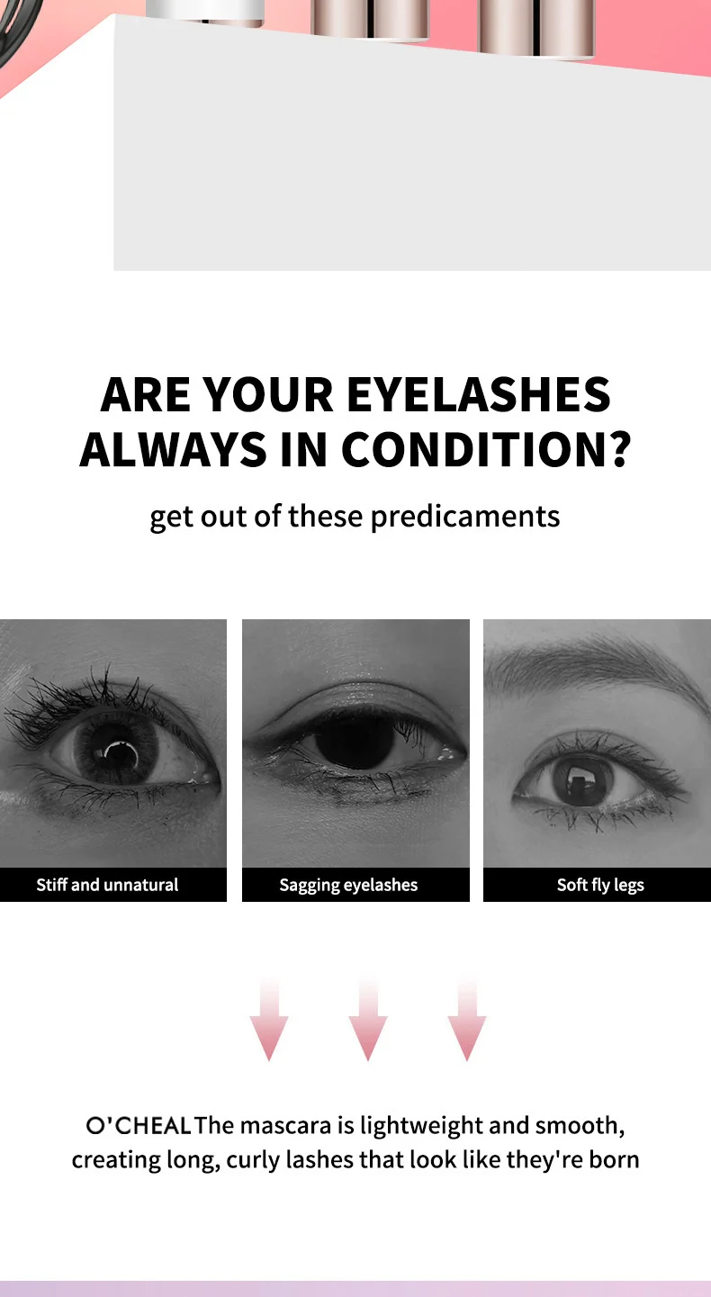 O'CHEAL Plender Dense Mascara Waterproof Sweatproof Lengthening Curling 2 volumizing lengthening waterproof mascara sit f2wswmp5 desc 2