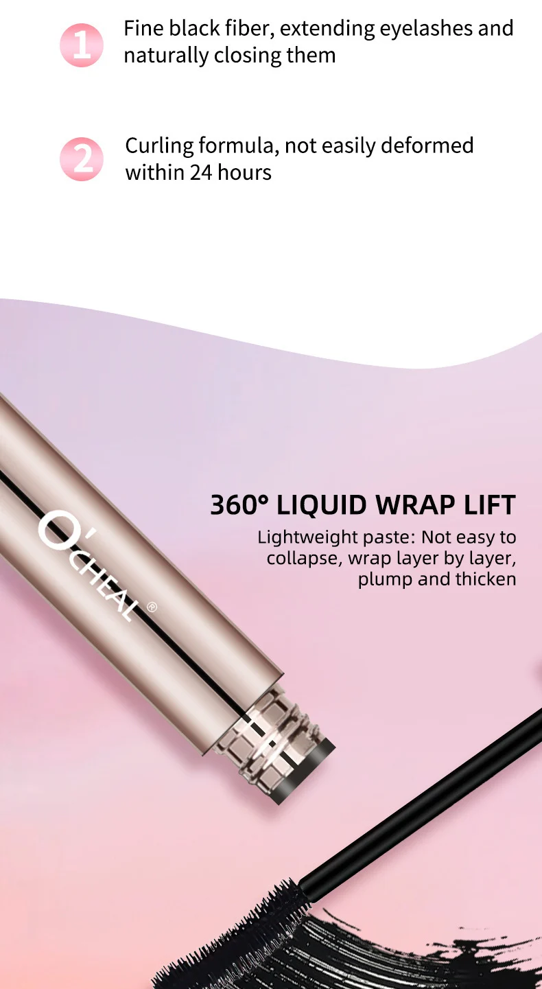 O'CHEAL Plender Dense Mascara Waterproof Sweatproof Lengthening Curling 8 volumizing lengthening waterproof mascara sit f2wswmp5 desc 8