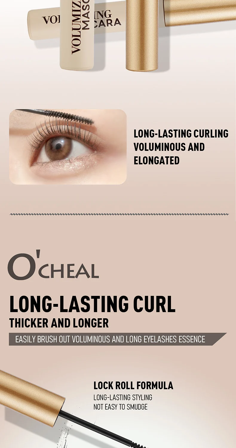 Volumizing Mascara Waterproof Sweatproof Smudge-Proof Curling Lengthening Lash Primer 4 volumizing mascara waterproof curling lash primer sit xq99xwwx desc 4