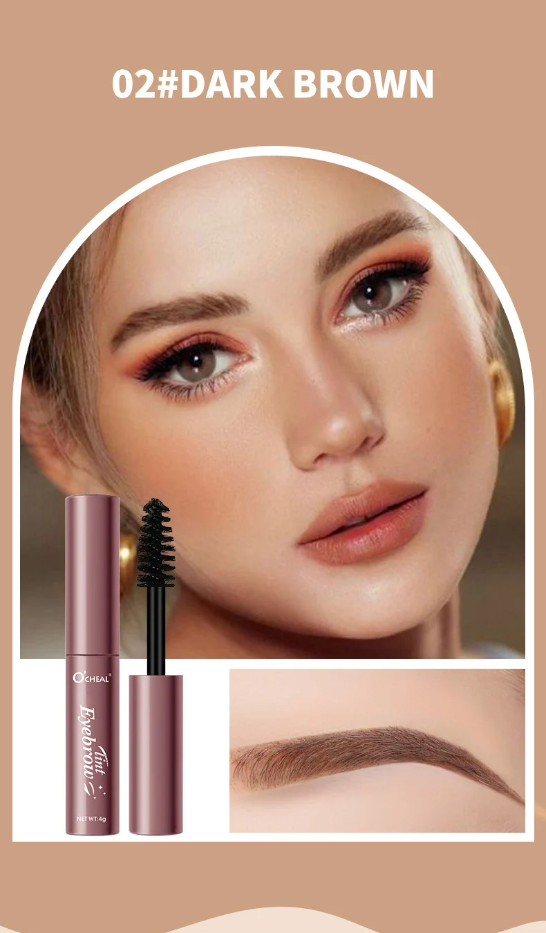 Waterproof Brow Gel 4 Colors Long Lasting Natural Eyebrow Tint Kit 10 waterproof brow gel 4 colors eyebrow tint kit sit 38gdwg8w desc 10