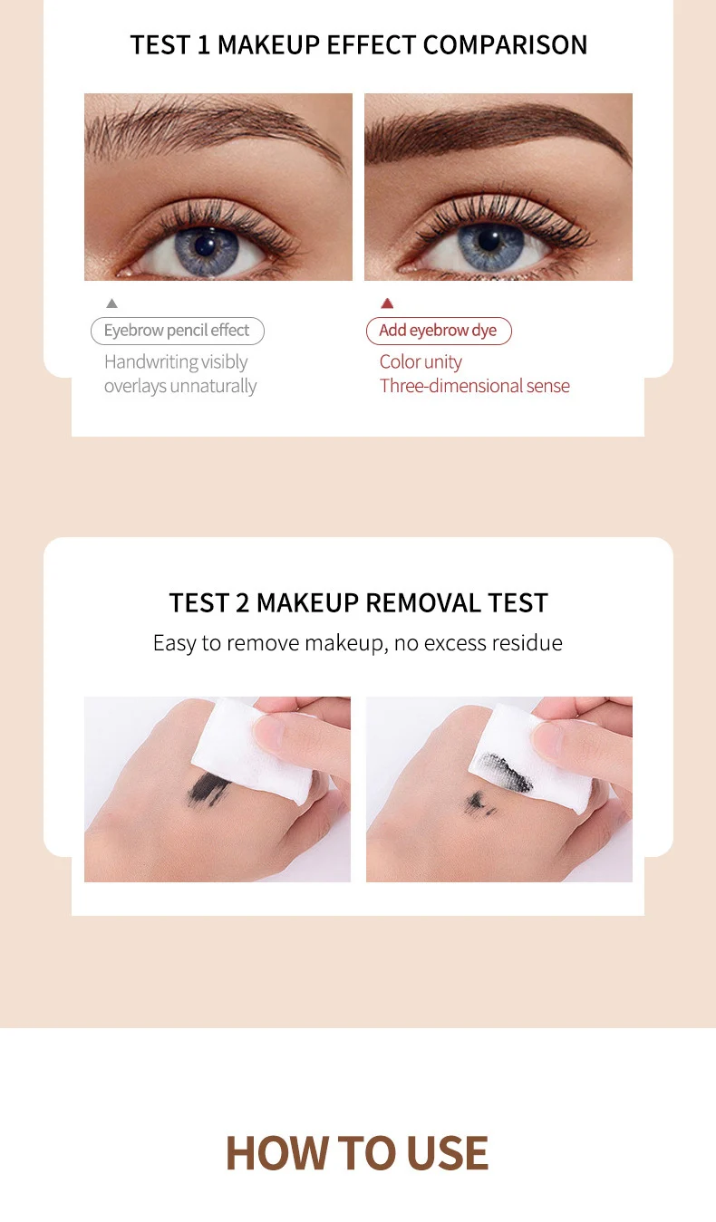 Waterproof Brow Gel 4 Colors Long Lasting Natural Eyebrow Tint Kit 14 waterproof brow gel 4 colors eyebrow tint kit sit 38gdwg8w desc 14