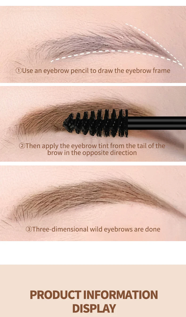 Waterproof Brow Gel 4 Colors Long Lasting Natural Eyebrow Tint Kit 15 waterproof brow gel 4 colors eyebrow tint kit sit 38gdwg8w desc 15