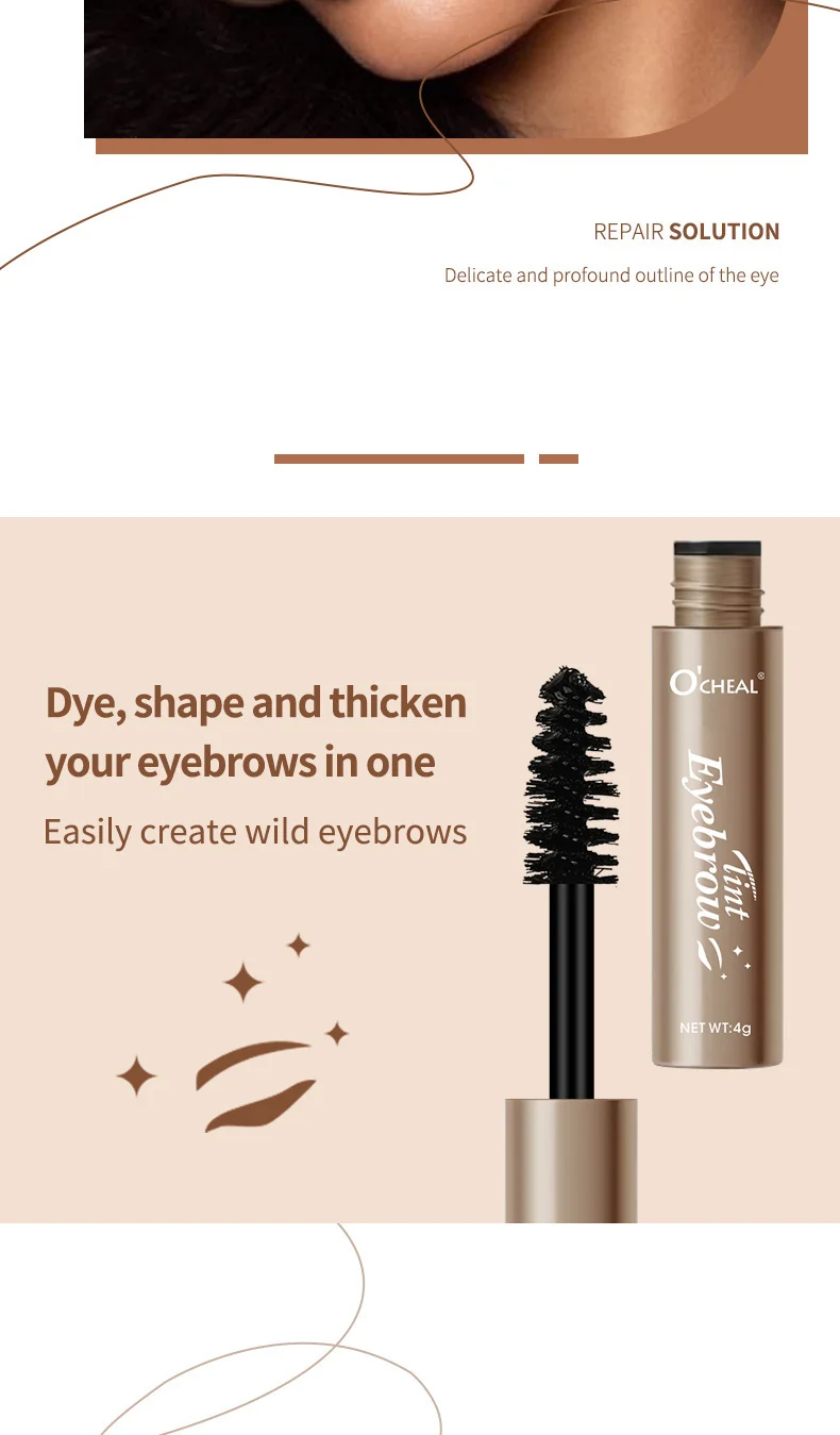 Waterproof Brow Gel 4 Colors Long Lasting Natural Eyebrow Tint Kit 3 waterproof brow gel 4 colors eyebrow tint kit sit 38gdwg8w desc 3