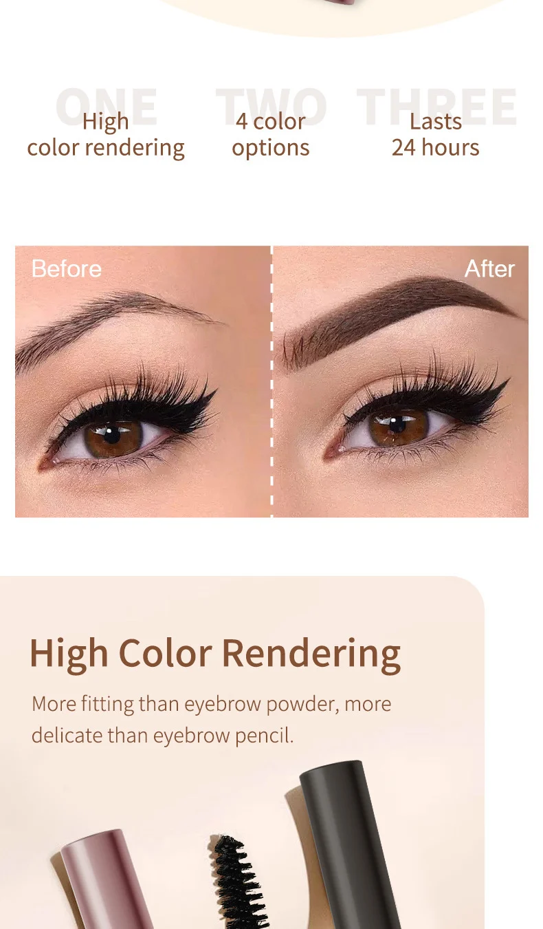 Waterproof Brow Gel 4 Colors Long Lasting Natural Eyebrow Tint Kit 5 waterproof brow gel 4 colors eyebrow tint kit sit 38gdwg8w desc 5