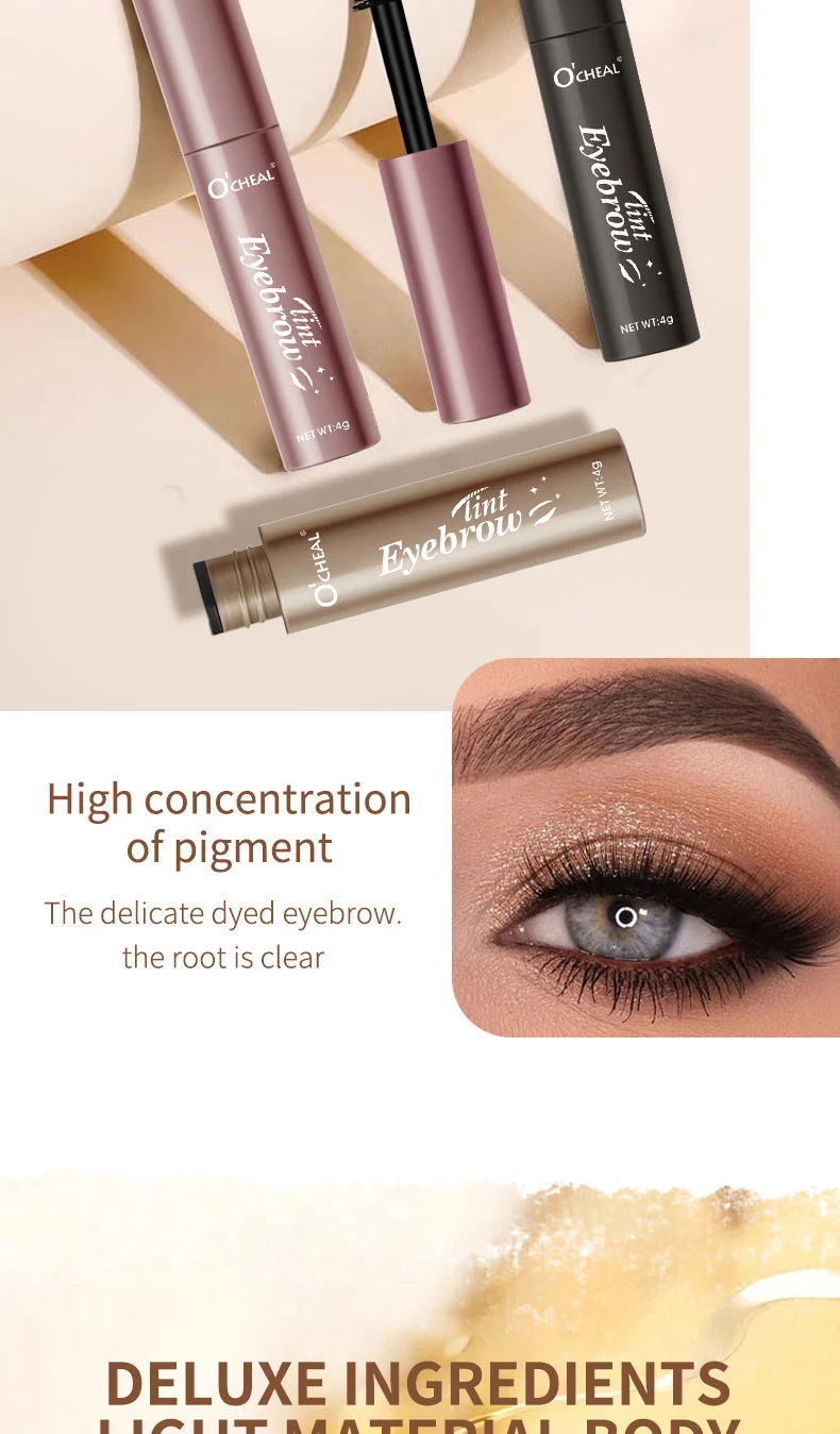 Waterproof Brow Gel 4 Colors Long Lasting Natural Eyebrow Tint Kit 6 waterproof brow gel 4 colors eyebrow tint kit sit 38gdwg8w desc 6