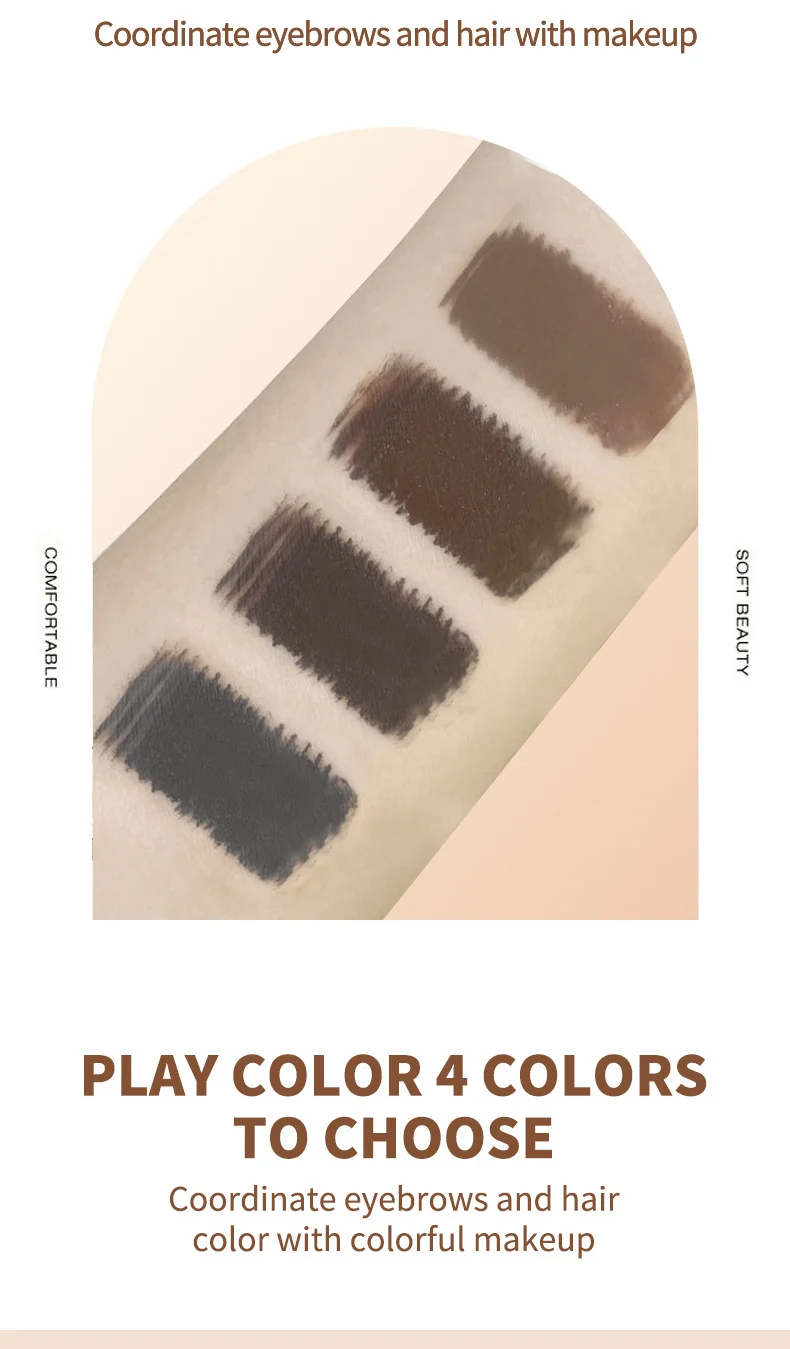 Waterproof Brow Gel 4 Colors Long Lasting Natural Eyebrow Tint Kit 8 waterproof brow gel 4 colors eyebrow tint kit sit 38gdwg8w desc 8