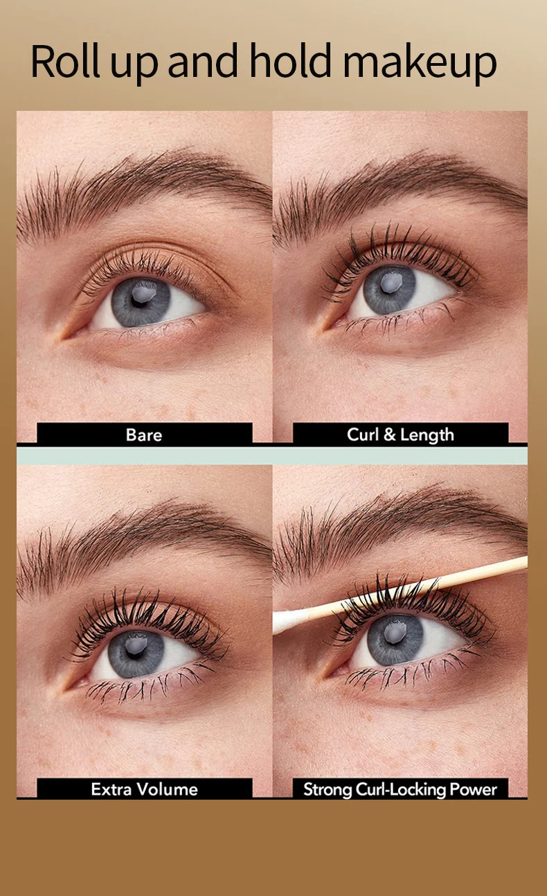 Waterproof Curling Mascara for Natural Volume & Length - Long-Lasting, Smudge-Proof 12 waterproof curling mascara natural volume length sit hvcegtjw desc 12