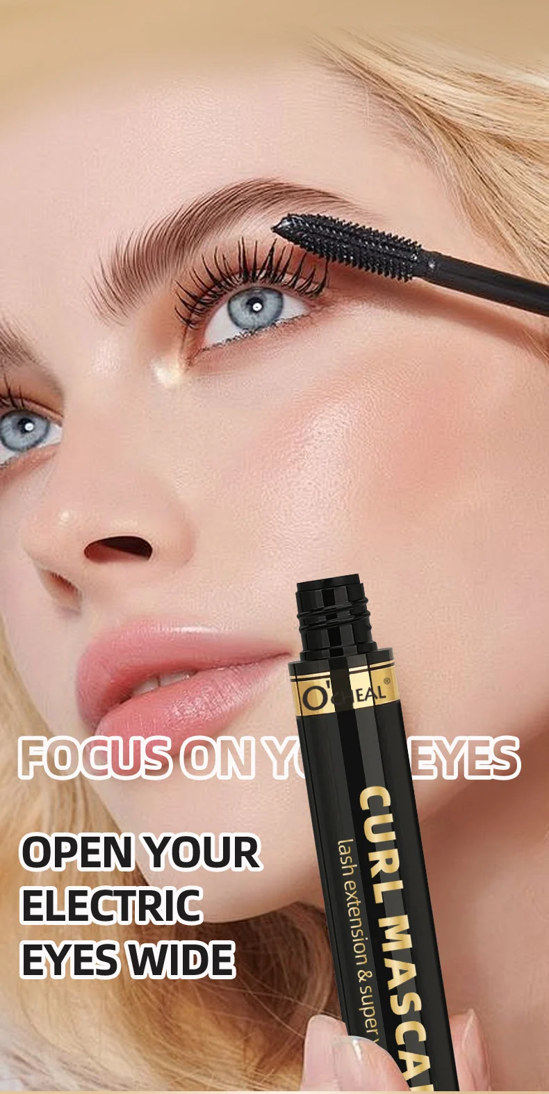 Waterproof Curling Mascara for Natural Volume & Length - Long-Lasting, Smudge-Proof 2 waterproof curling mascara natural volume length sit hvcegtjw desc 2