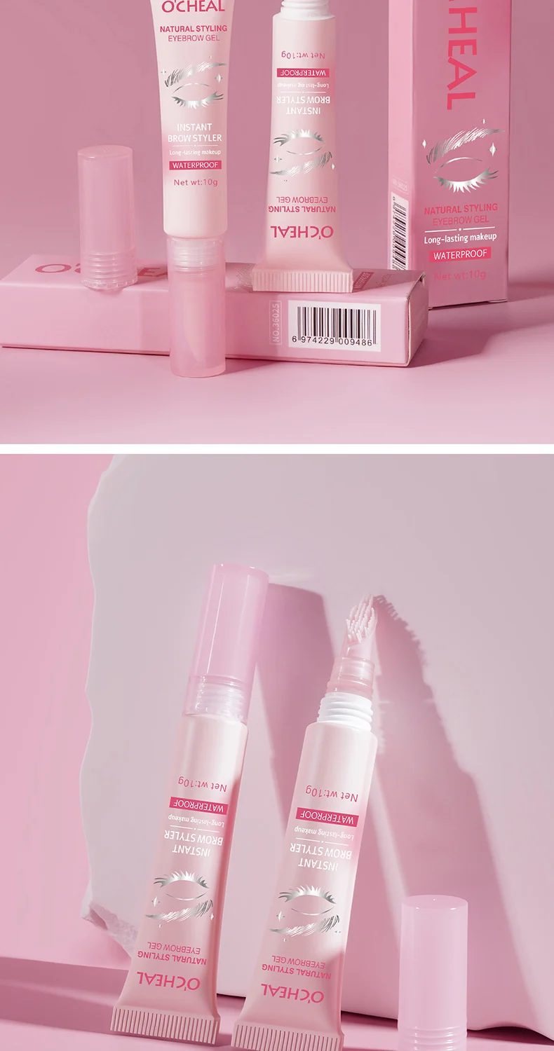 Waterproof Eyebrow Gel Long-lasting Brow Styler with Brush Natural Sculpted Look 10 waterproof eyebrow gel brow styler with brush sit 9d2y9snn desc 10