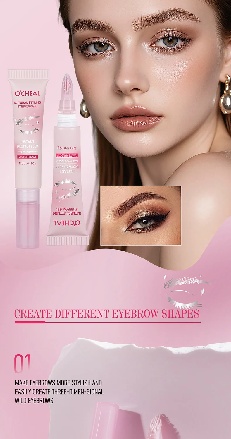 Waterproof Eyebrow Gel Long-lasting Brow Styler with Brush Natural Sculpted Look 3 waterproof eyebrow gel brow styler with brush sit 9d2y9snn desc 3