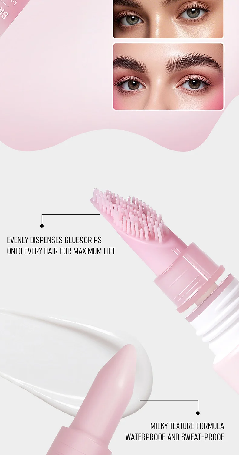 Waterproof Eyebrow Gel Long-lasting Brow Styler with Brush Natural Sculpted Look 5 waterproof eyebrow gel brow styler with brush sit 9d2y9snn desc 5