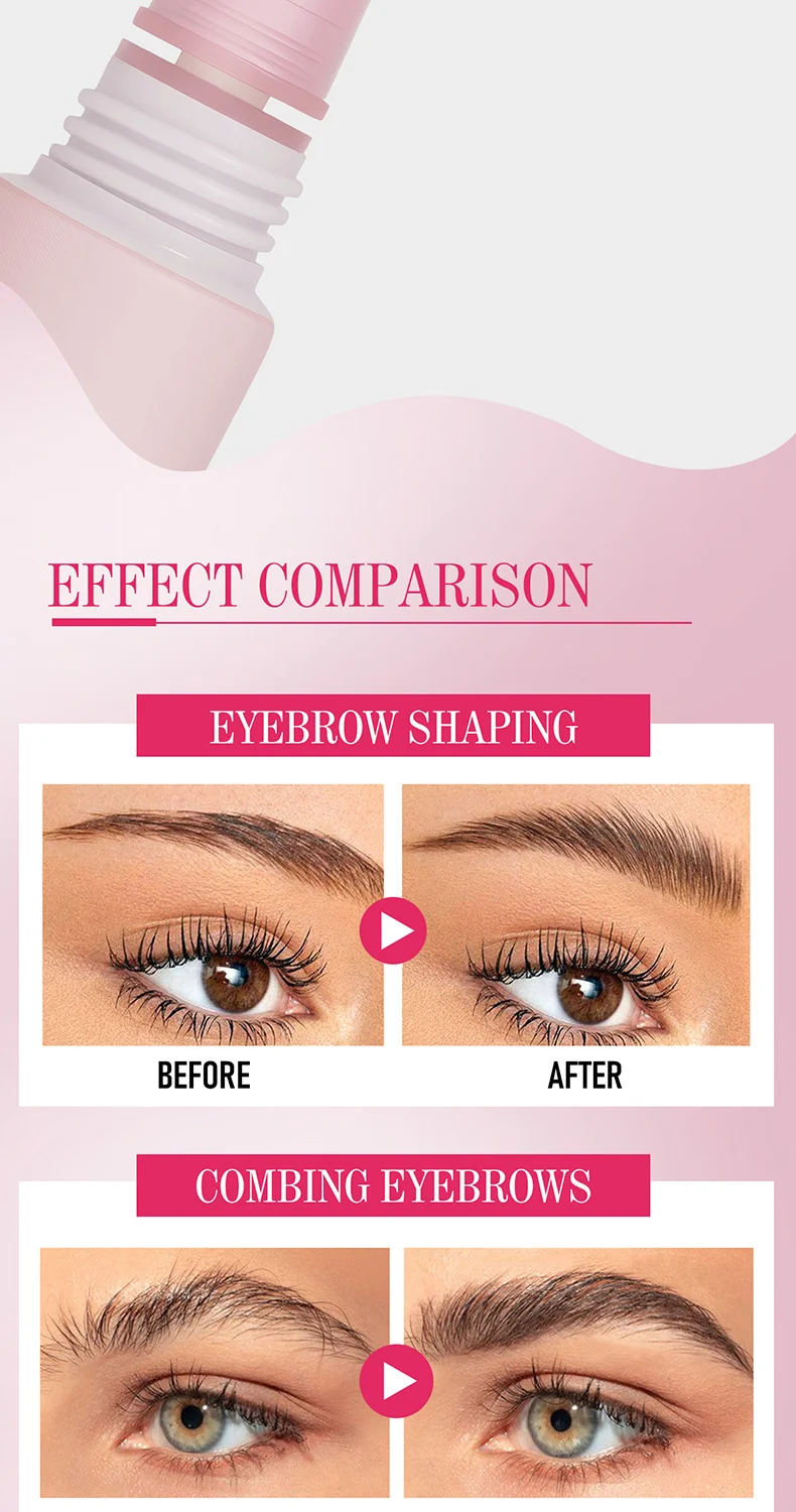 Waterproof Eyebrow Gel Long-lasting Brow Styler with Brush Natural Sculpted Look 6 waterproof eyebrow gel brow styler with brush sit 9d2y9snn desc 6