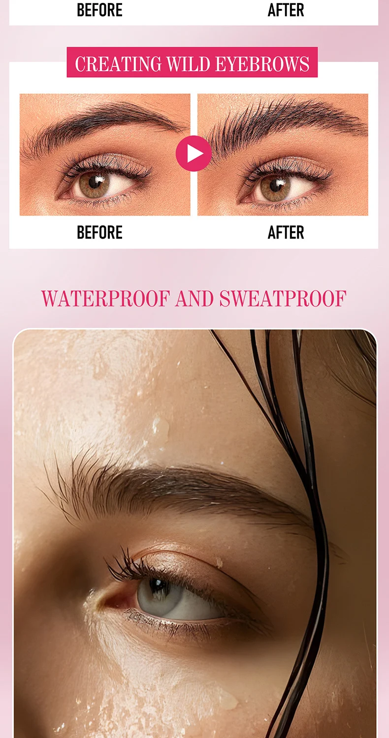 Waterproof Eyebrow Gel Long-lasting Brow Styler with Brush Natural Sculpted Look 7 waterproof eyebrow gel brow styler with brush sit 9d2y9snn desc 7