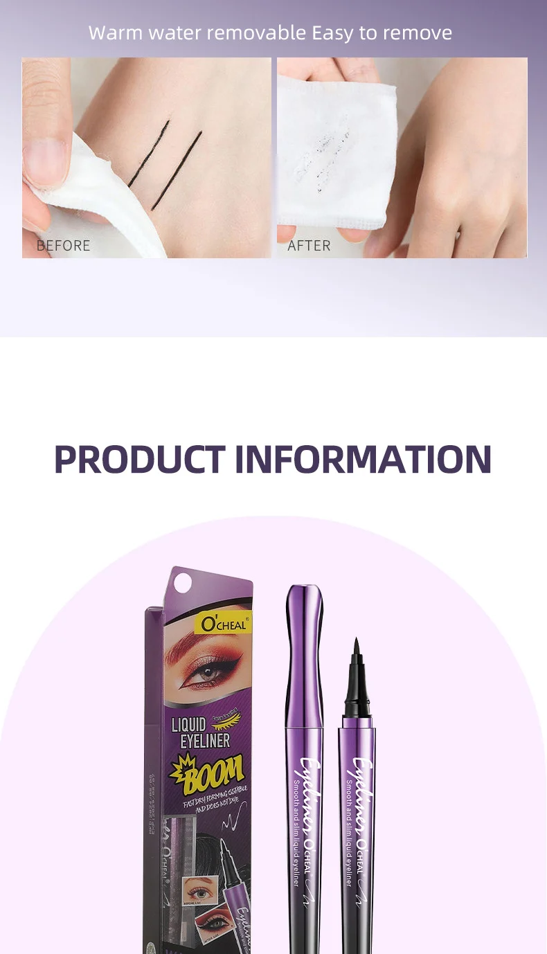 Waterproof Liquid Eyeliner Pen Ultra-Fine Tip Quick-Dry Smudge Proof Black Eyeliner 13 waterproof liquid eyeliner pen ultra fine tip quick dry sit nuz7wetv desc 13