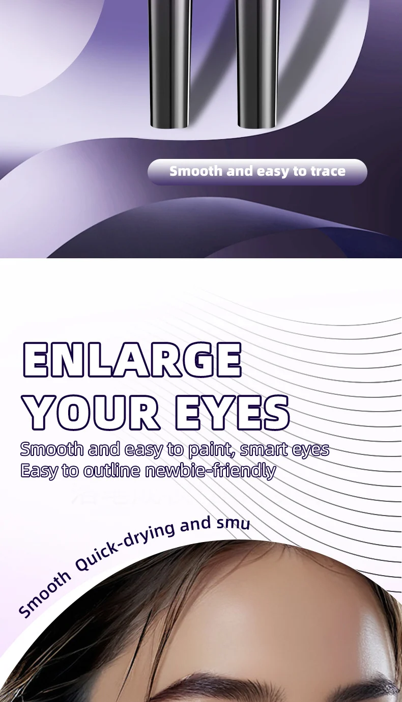 Waterproof Liquid Eyeliner Pen Ultra-Fine Tip Quick-Dry Smudge Proof Black Eyeliner 2 waterproof liquid eyeliner pen ultra fine tip quick dry sit nuz7wetv desc 2