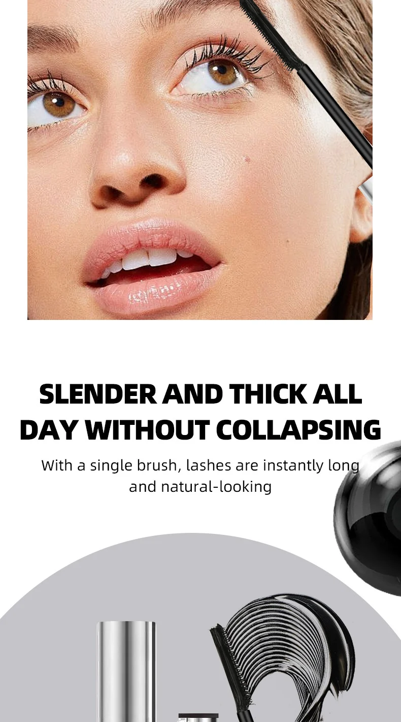 Waterproof Mascara Lengthening Curling Smudge-proof Fine Comb Lash Primer 3 waterproof mascara lengthening curling smudge proof fine comb lash primer sit q6y98qyd desc 3
