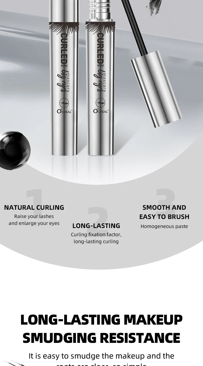 Waterproof Mascara Lengthening Curling Smudge-proof Fine Comb Lash Primer 4 waterproof mascara lengthening curling smudge proof fine comb lash primer sit q6y98qyd desc 4