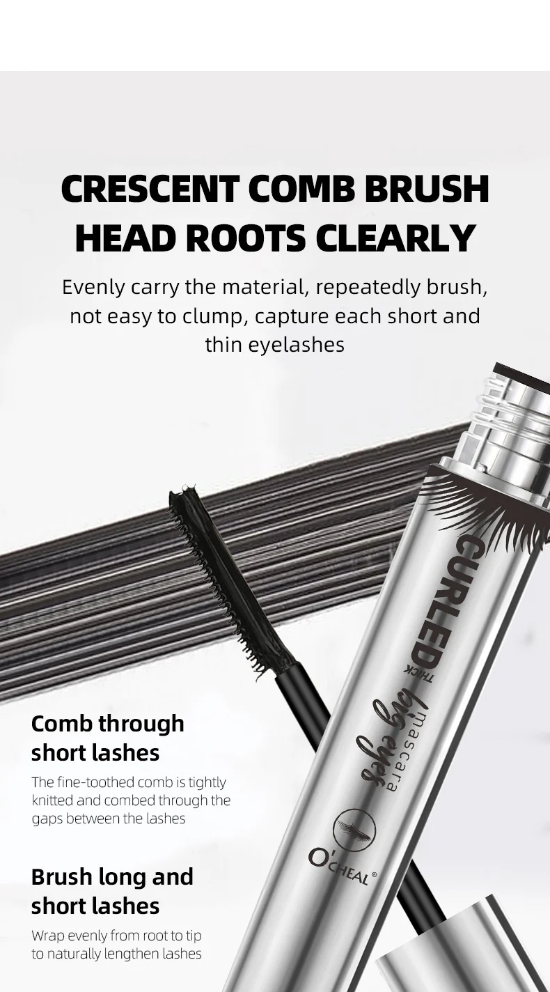 Waterproof Mascara Lengthening Curling Smudge-proof Fine Comb Lash Primer 6 waterproof mascara lengthening curling smudge proof fine comb lash primer sit q6y98qyd desc 6