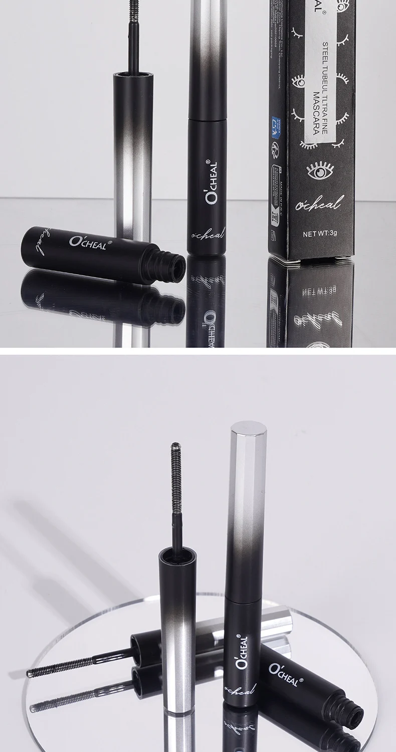 Waterproof Mascara Ultra-Fine Steel Tube for Length, Curl, and Long-Lasting Hold 12 waterproof mascara ultra fine steel tube 3g sit r34h3p2e desc 12