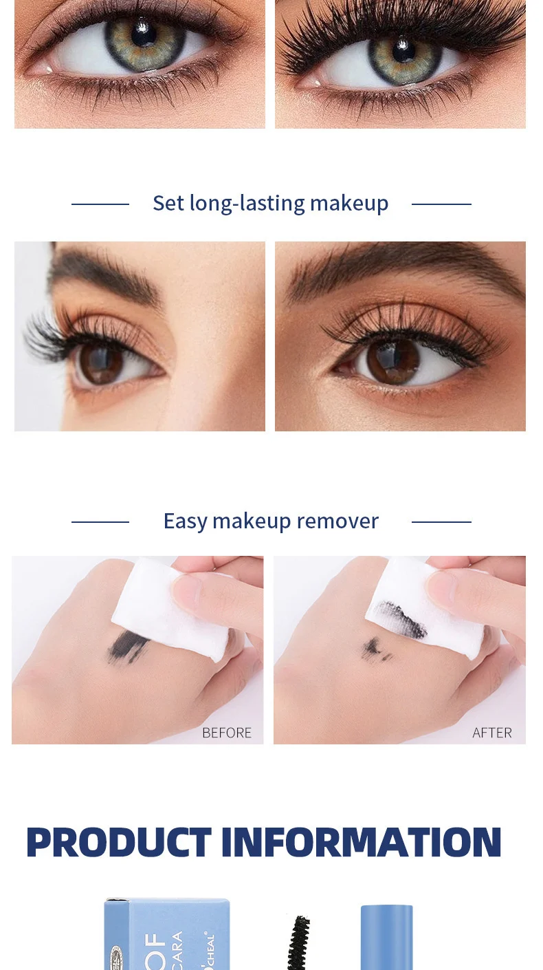 Waterproof Mascara Volumizing Curling Lengthening Anti-Smudge Long-Lasting Makeup 14 waterproof mascara volumizing curling lengthening anti smudge sit u737kd92 desc 14