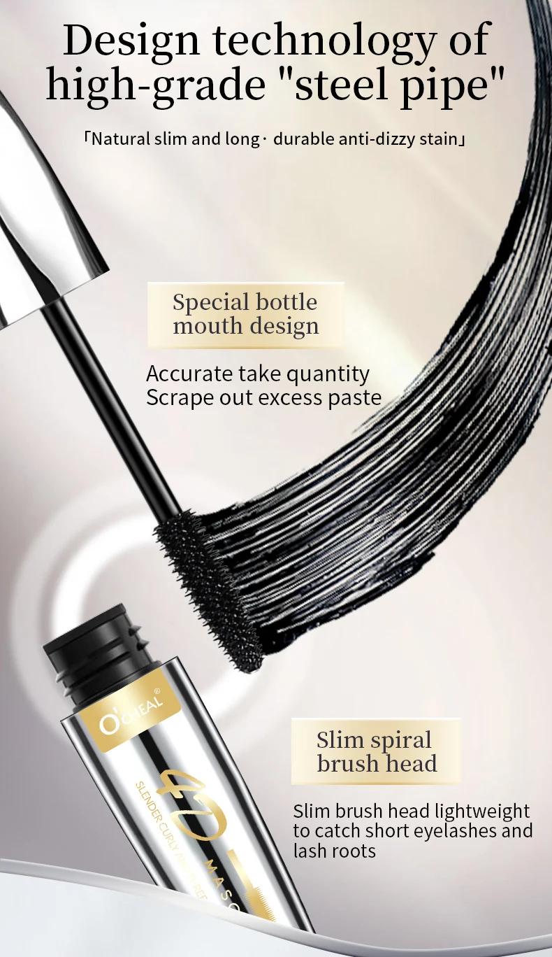 Waterproof Mascara Volumizing Lengthening Smudge-Proof Long-Lasting Curl Natural Look 8g 2 waterproof mascara volumizing lengthening smudge proof sit 46a8p2qh desc 2