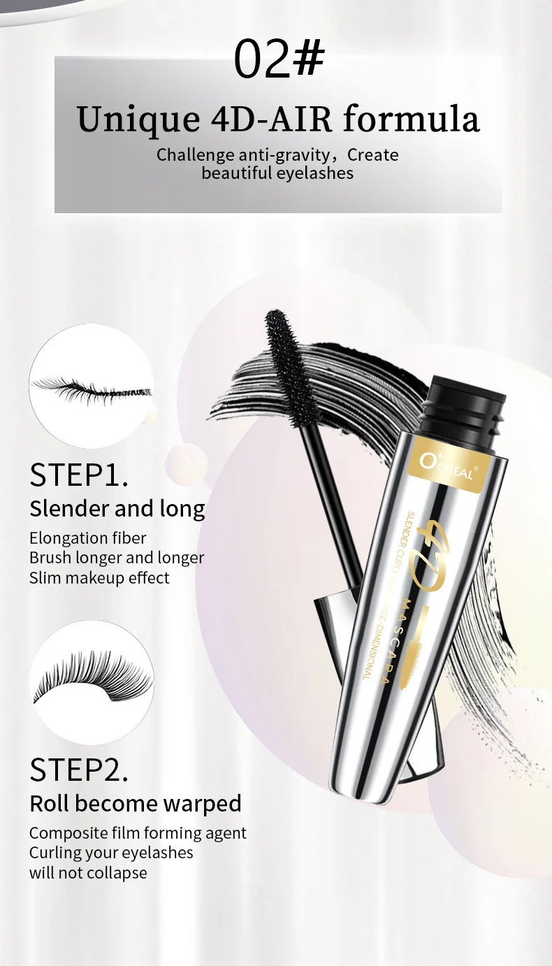 Waterproof Mascara Volumizing Lengthening Smudge-Proof Long-Lasting Curl Natural Look 8g 6 waterproof mascara volumizing lengthening smudge proof sit 46a8p2qh desc 6
