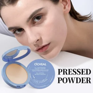 OCHEAL Waterproof Setting Powder with Soft-Focus Matte Finish for Long-Lasting, Oil-Free Makeup
