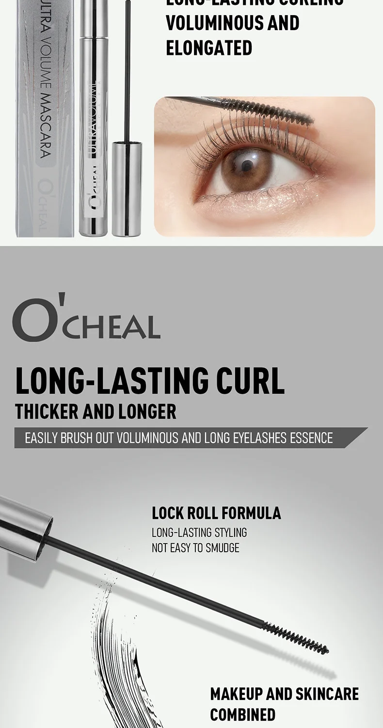 Waterproof Volumizing Mascara Natural Lengthening Curling Long-Lasting Smudge Proof 3 waterproof volumizing mascara natural lengthening curling sit by9bhusp desc 3