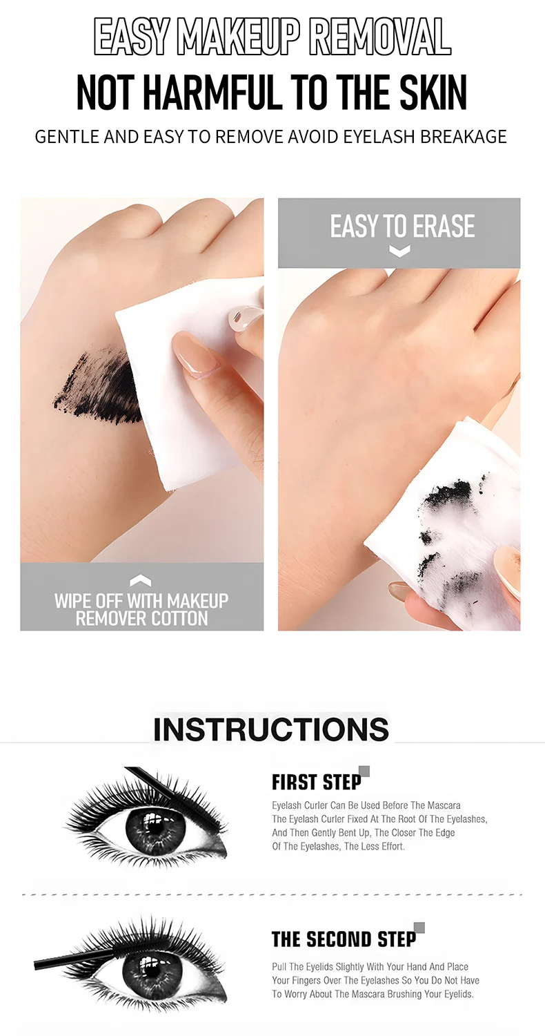 Waterproof Volumizing Mascara Natural Lengthening Curling Long-Lasting Smudge Proof 9 waterproof volumizing mascara natural lengthening curling sit by9bhusp desc 9