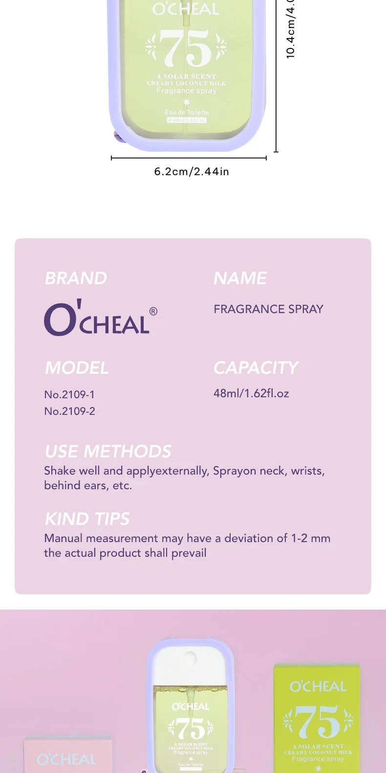 Women's Perfume Spray Long Lasting Fragrance 48ml Fresh Floral Scent 16 womens perfume spray long lasting fragrance 48ml sit yr4v78yt desc 16