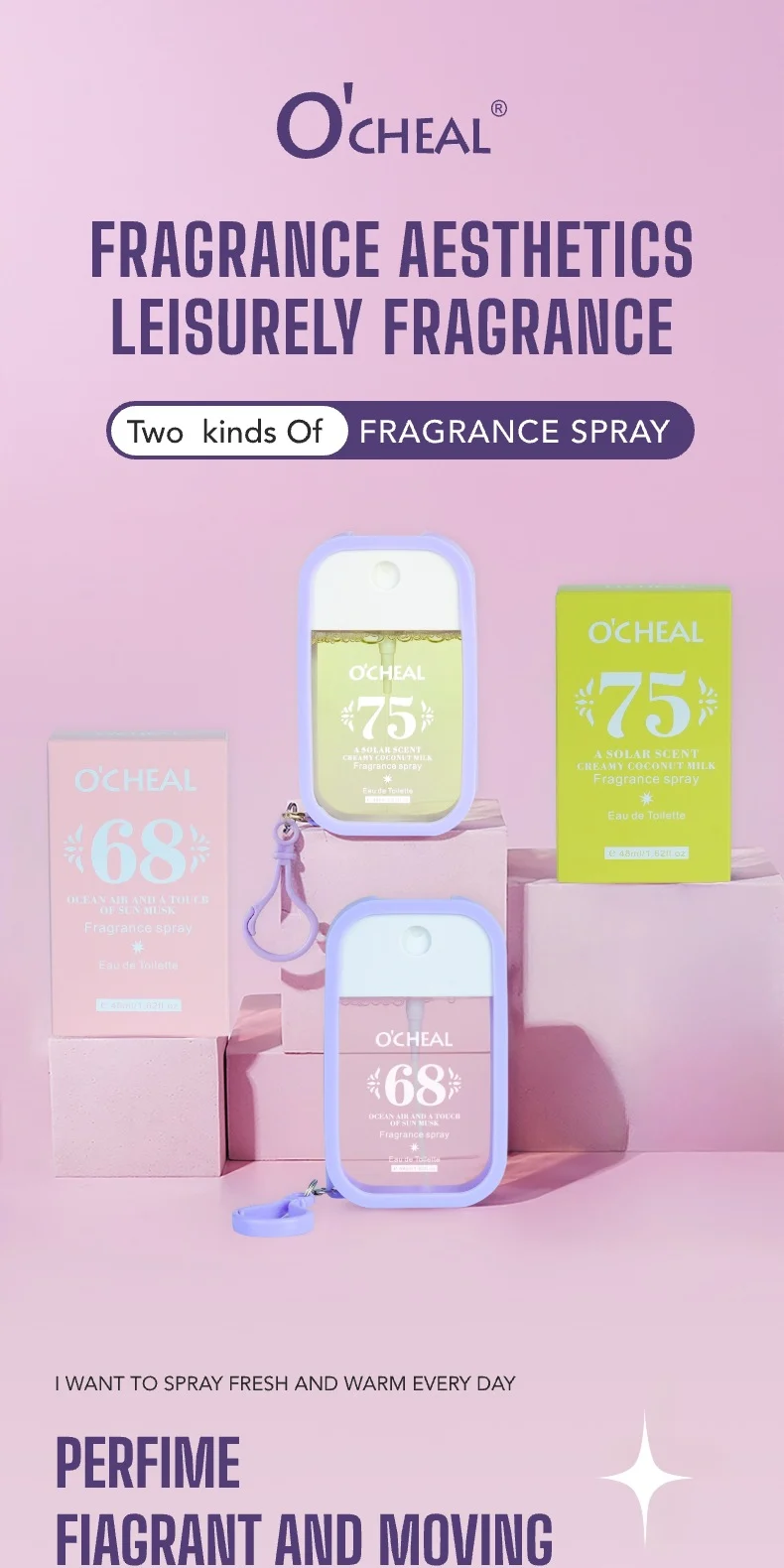 Women's Perfume Spray Long Lasting Fragrance 48ml Fresh Floral Scent 5 womens perfume spray long lasting fragrance 48ml sit yr4v78yt desc 5